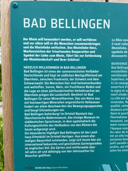 Ferienwohnung Vogesenblick Bad Bellingen Exterior foto