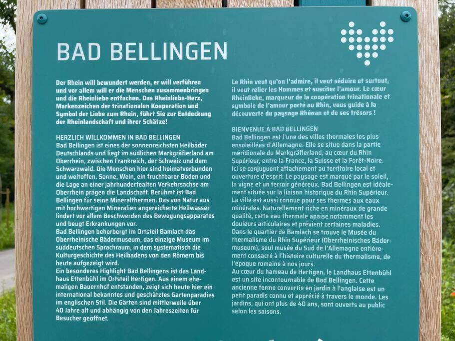 Ferienwohnung Vogesenblick Bad Bellingen Exterior foto
